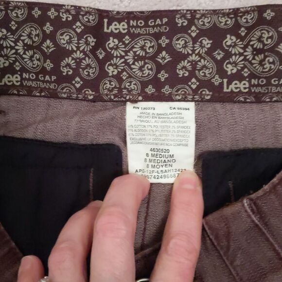LEE Jeans High Rise Wide Leg Stretchy Size 8 Medium - Picture 5 of 7